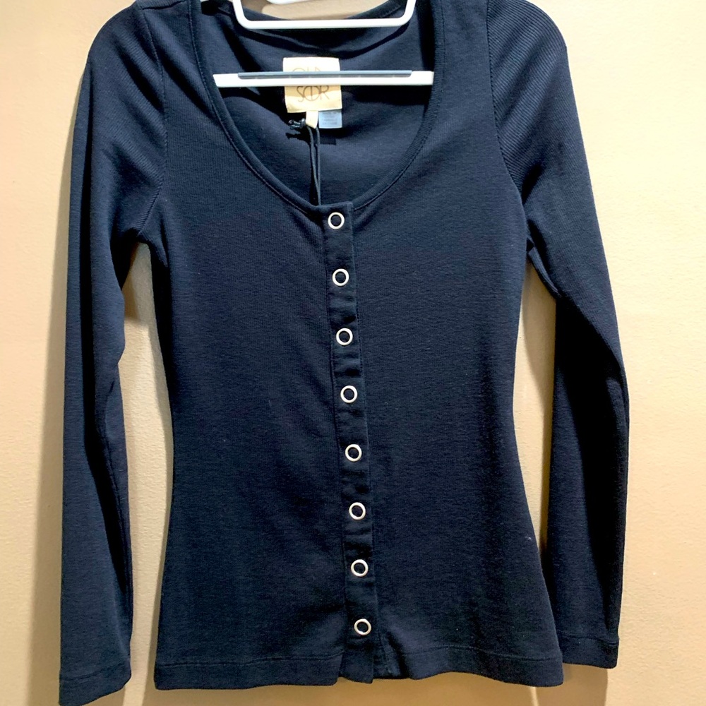 Chaser Brand - Long Sleeve Top Black shirt XS